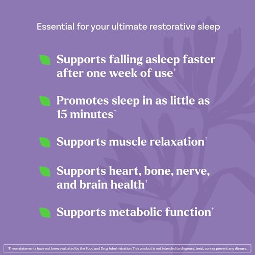 Natrol Sleep + Restore Magnesium Glycinate Gummies with Melatonin 5mg for Better Sleep and Relaxation
| Natrol Sleep +