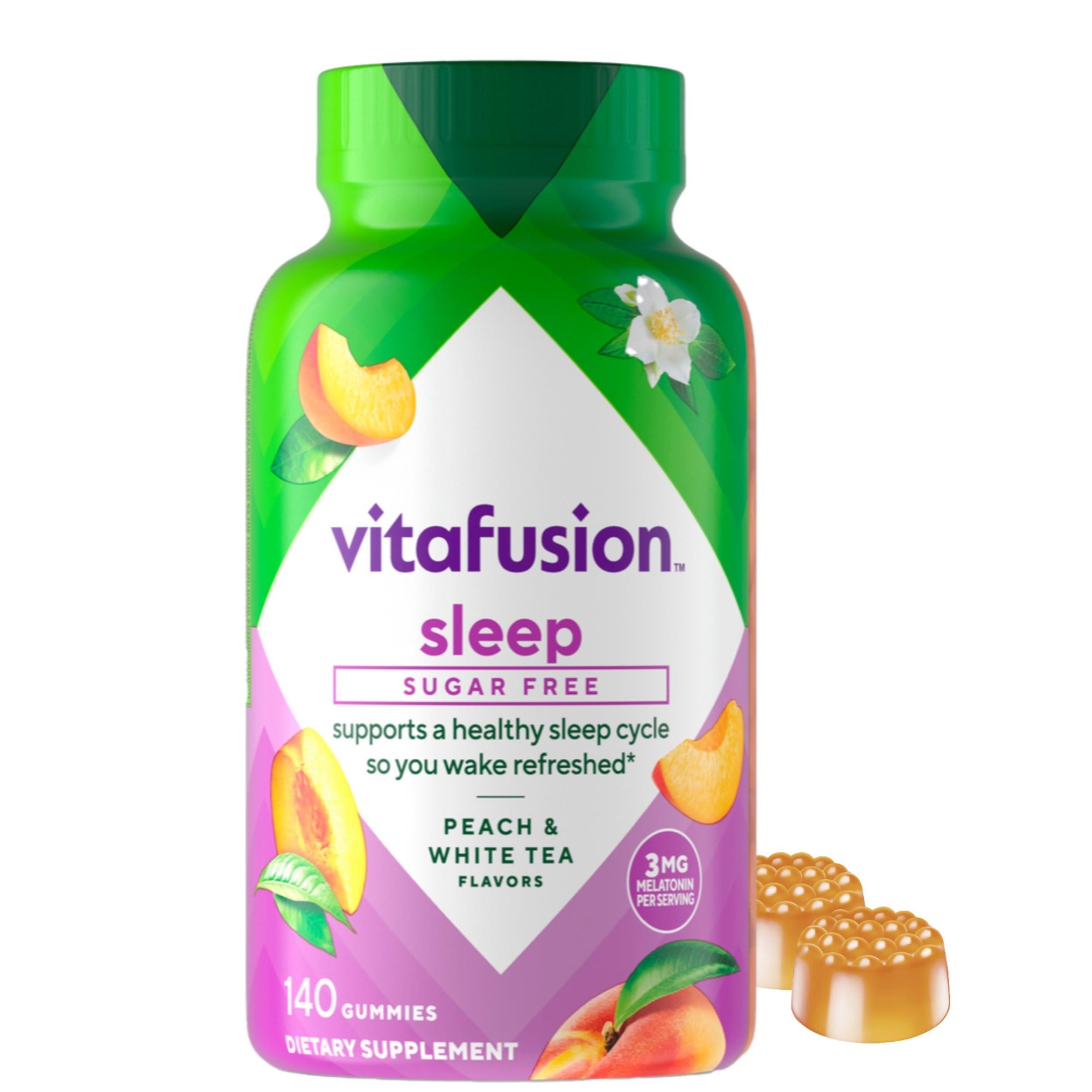 Vitafusion Melatonin Gummy Vitamins for Better Sleep (Pack of 1)
| Vitafusion Melatonin Gummy Vitamins for Stress Relie