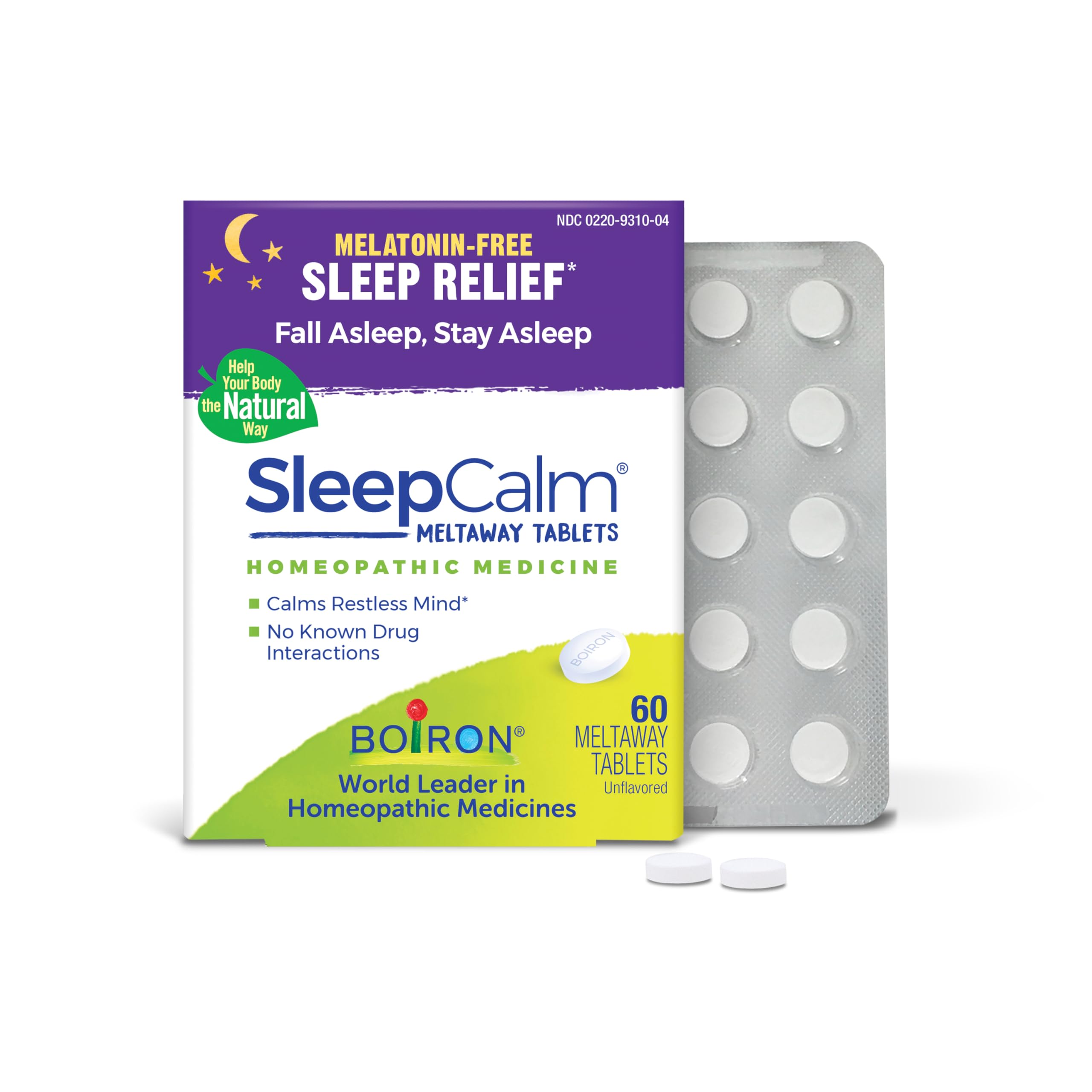 Boiron SleepCalm Sleep Aid for Deep, Relaxing, Restful Nighttime Sleep - Melatonin-Free and Non Habit-Forming