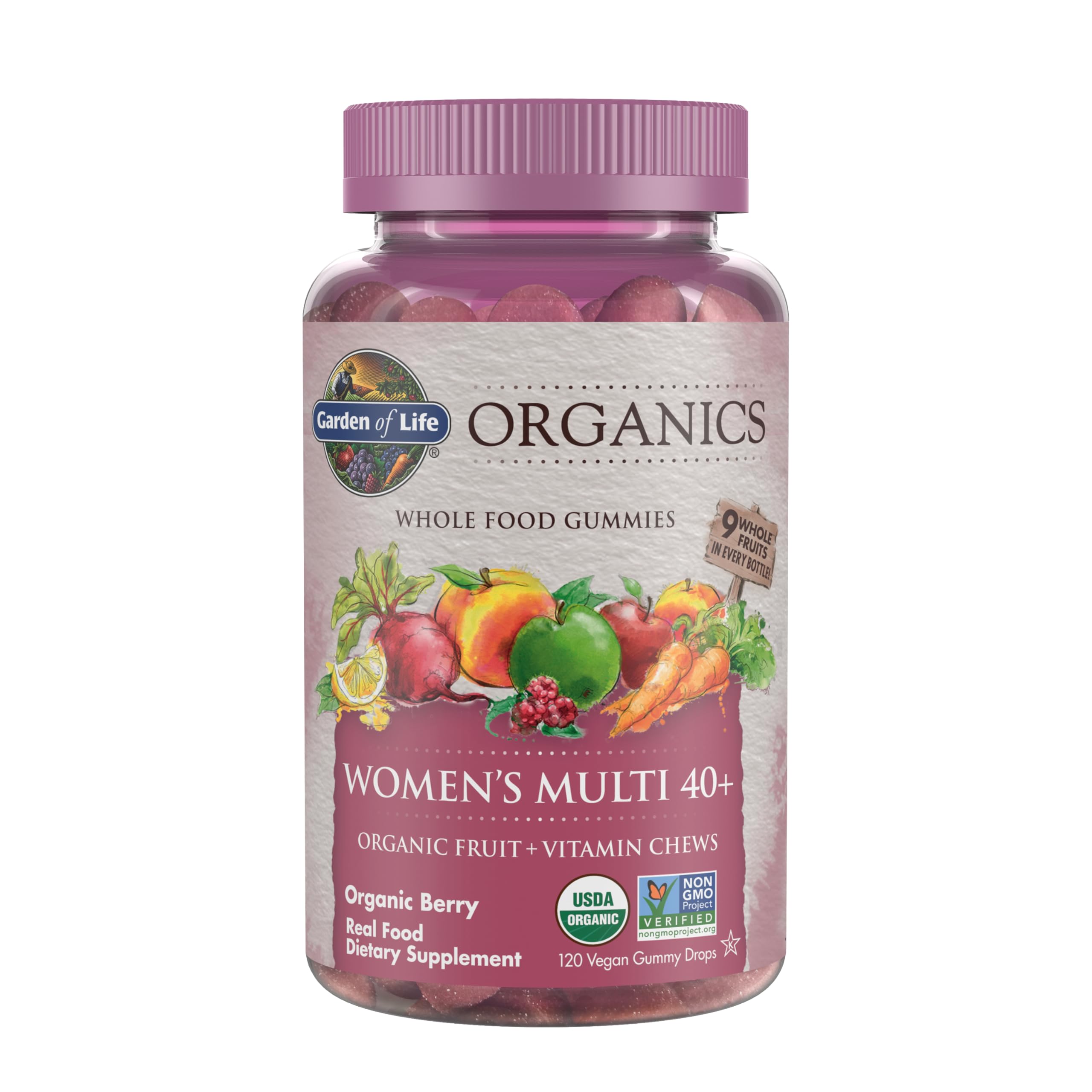  Garden of Life Organics Women 40+ Berry Gummy Vitamins - Ultimate Health Supplement
| Garden of Life Organics Women 40+